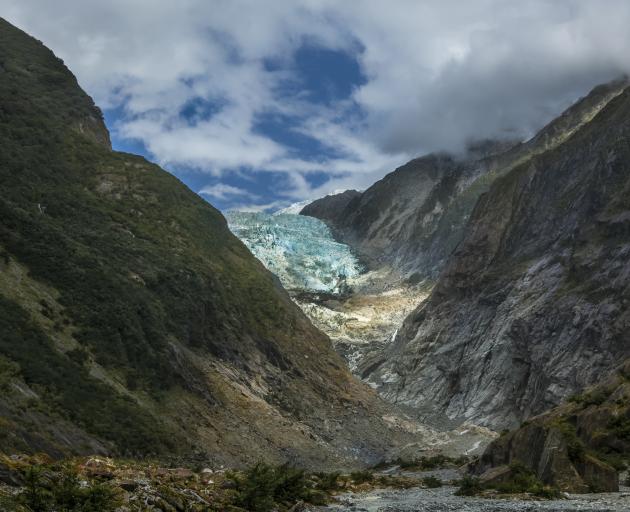 The Franz Josef Glacier has now advanced 50m, with 30m of that since March 2017. Photo: Getty Images