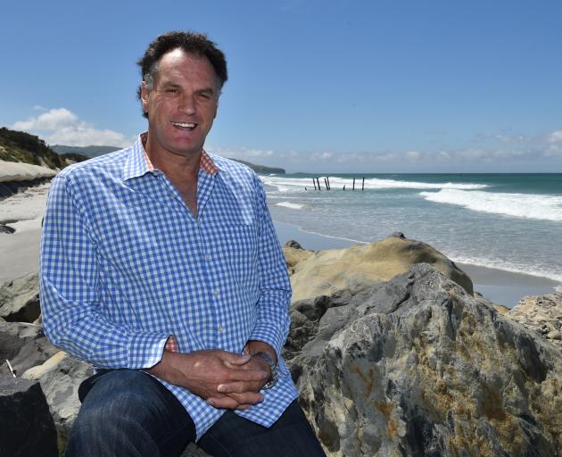 St Clair man Jules Radich envisions a 100m wooden groyne reaching out into the surf. Photo:...
