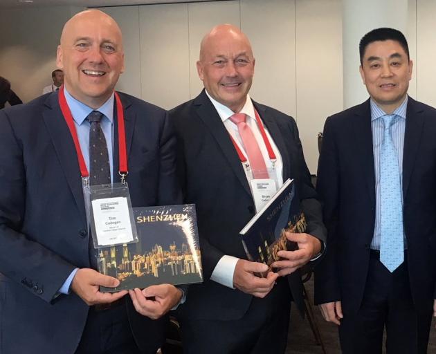 At the New Zealand China Mayoral Forum in Wellington this week are (from left)  Central Otago...