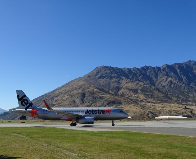 Jetstar will resume direct flights between Queenstown and Wellington from late March. Photo: ODT files
