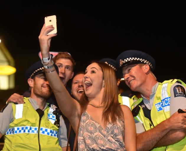 Not all New Year's Eve revellers are as well-behaved as this. Photo: Peter McIntosh