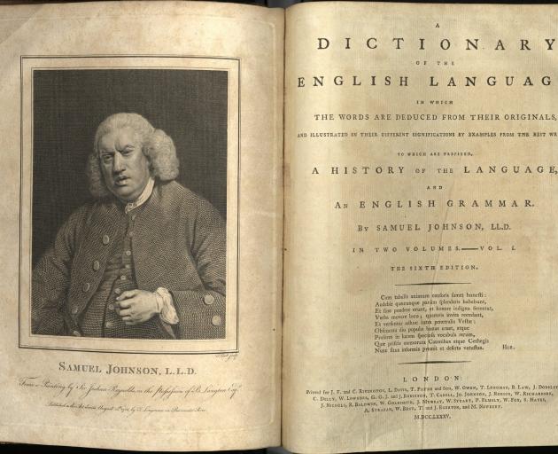 A 19th-century edition of Dr Johnson's dictionary. Photo: Flickr Creative Commons