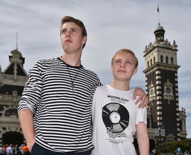 Travis (left) and Ethan von Metzinger want to stay in New Zealand, but are facing deportation back to their birth country, South Africa. Photo: Gregor Richardson