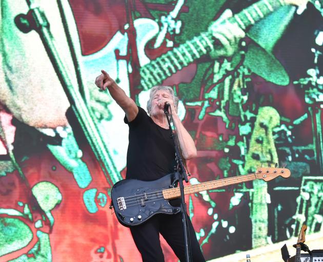 Pink Floyd founding member Roger Waters performs in front of a big crowd at Forsyth Barr Stadium on Tuesday Night. Photo: Gregor Richardson