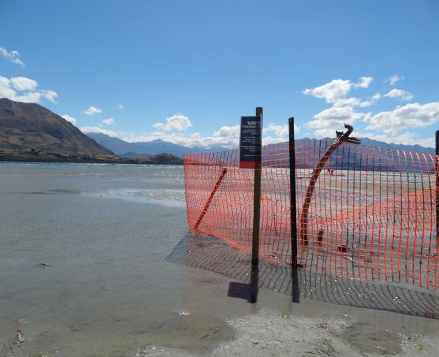 One of the holes at Bremner Bay is still fenced off. Photo: Sean Nugent