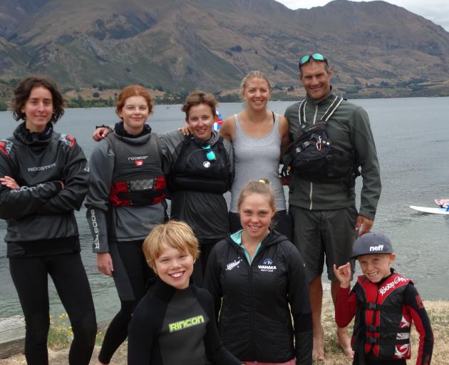 Some of the Wanaka team who took part in the Windshift Camp this week. From left are Stellar...