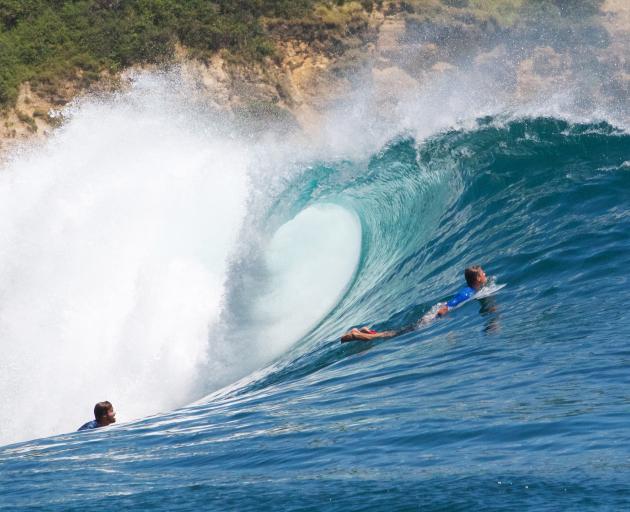 The wave at ‘‘Outsides’’ where the young, keen and gung-ho surfers went to surf (i.e. not me!)....