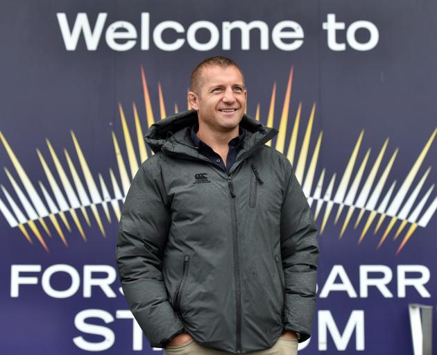 Otago coach Ben Herring at Forsyth Barr Stadium this week. Photo: Peter McIntosh