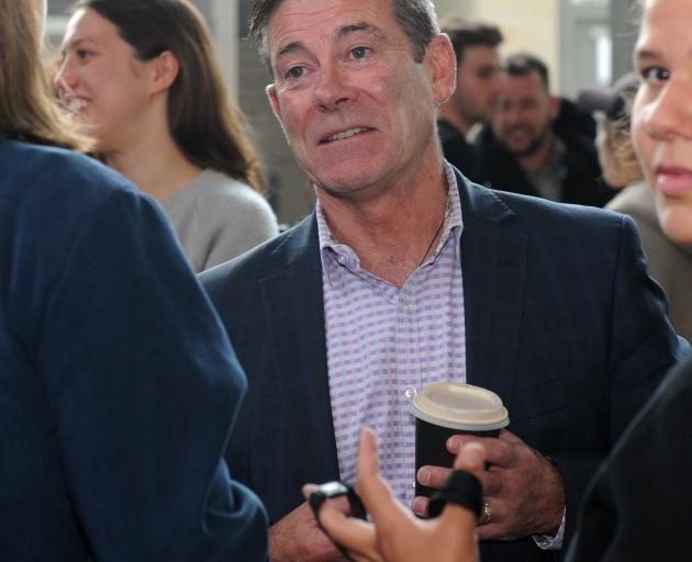 Michael Woodhouse tries to win the hearts and minds of students. 