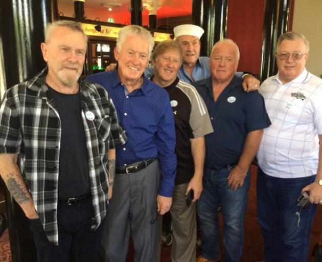 Old salts (from left) Jim Dell (Royal New Zealand Navy — HMNZS Endeavour), Kevin Burke (organiser...