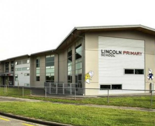 An automatic door closed on the girl's finger at Lincoln Primary School in Christchurch. Photo: NZME