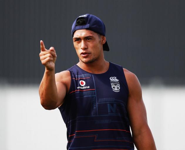 Roger Tuivasa-Sheck at Warriors training this year. Photo: Getty Images