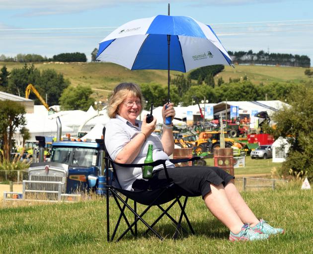 Secretary-event manager Sharon Paterson directs proceedings as stall holders prepare for the...