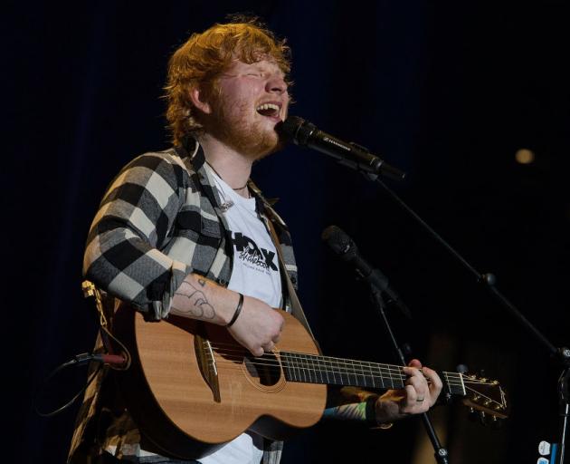 Ed Sheeran performs in concert on the opening night of his Australian tour at Optus Stadium on...