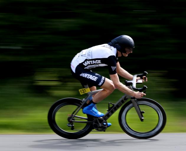 Hamish Bond during the Tour of Southland. Photo: Getty Images