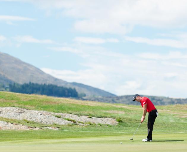 Australian Daniel Nisbet in action during his final round -9 today. Photo: Getty Images