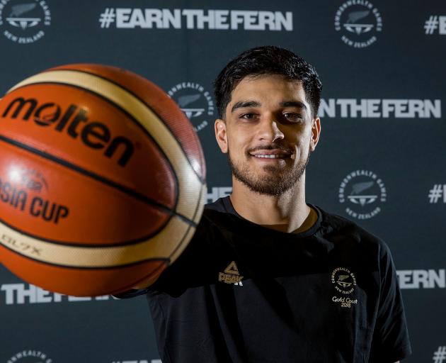 Shea Ili poses during the announcement of the Tall Blacks team for the Commonwealth Games at the...