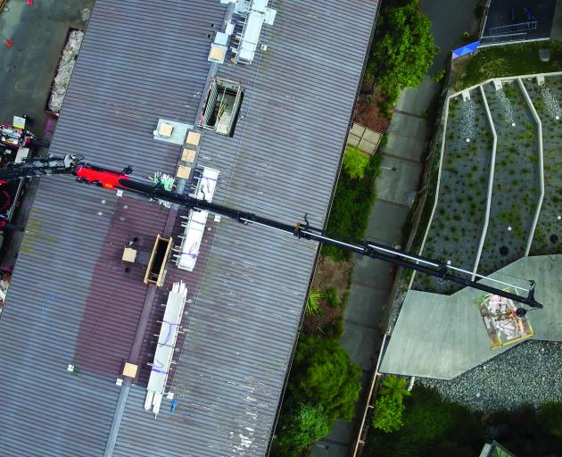 Jock, the PK200002L SH $1 million knuckle-boom crane has a reach of almost 50m over, or even...