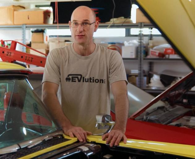 James Hardisty, one of the Dunedin men responsible for converting a gas-guzzling Ford Fairlane...