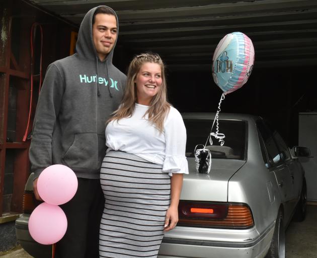 Corstorphine couple Te-Reo Apaipo and Siraya Wilson announced the gender of their soon-to-be baby...
