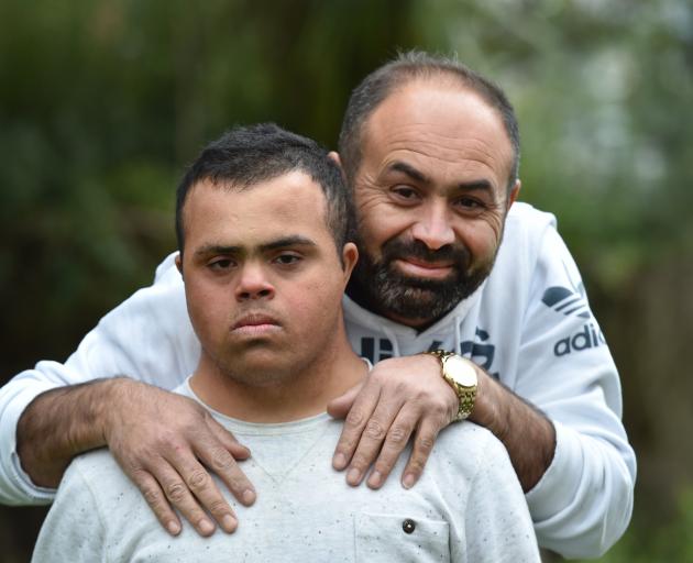 Former refugee Mazen Diwan (right) with his son Mohammad (20) at their Brockville home. Photo:...