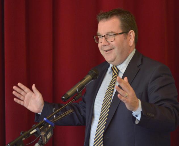 Finance Minister Grant Robertson speaks at an Otago Chamber of Commerce lunch. Photo: Gerard O'Brien