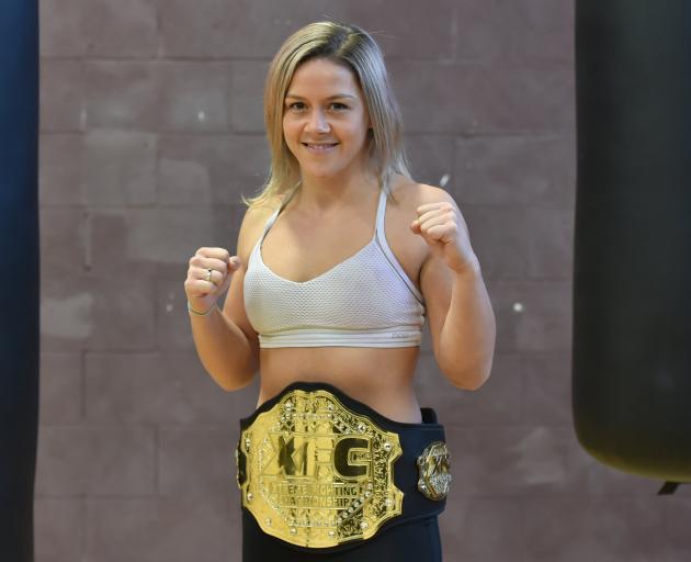 MMA fighter Sarah Archer, who won a title in Brisbane last week.PHOTO: GREGOR RICHARDSON