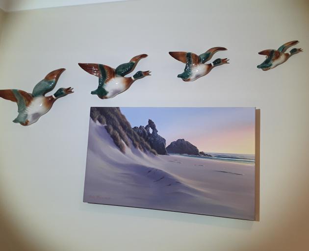 Sue Swan's ducks flying high. PHOTO: SUE SWAN
