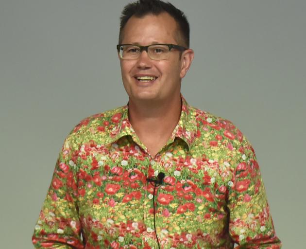 Political commentator Dr Bryce Edwards chairs a panel discussion at the University of Otago...