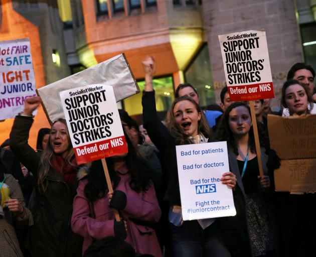 Junior doctors have been calling for better working conditions in Britain recently. Photo: Getty...