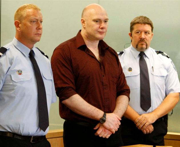 Double-killer Graeme Burton in court. NZPA photograph