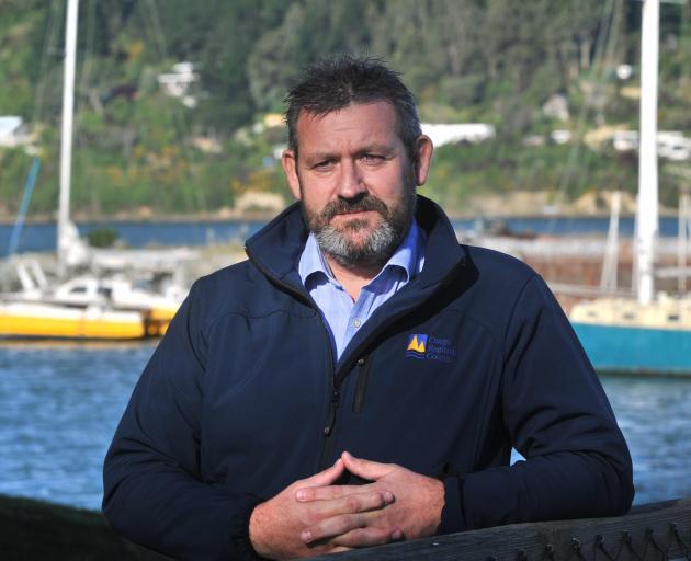 Otago Regional Council harbourmaster Steve Rushbrook stands by a wharf at the Otago Yacht Club....