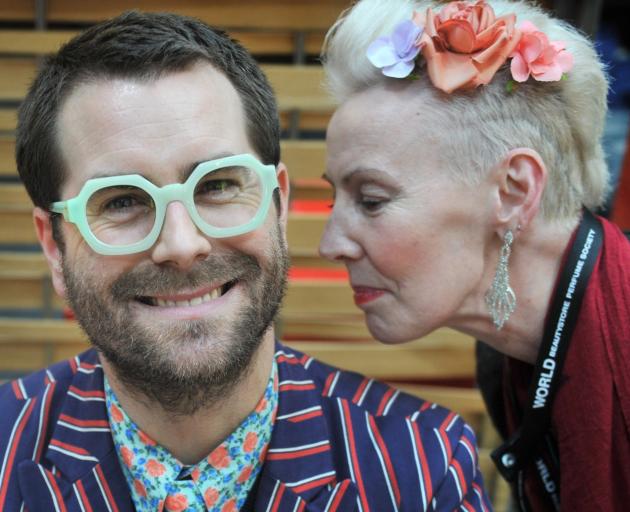 Sarndra Forbes, of Dunedin, takes in a scent with iD International Emerging Designers Show judge...