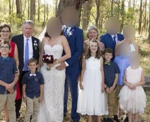 Katrina Miles and her family at a recent wedding. Photo: via Facebook