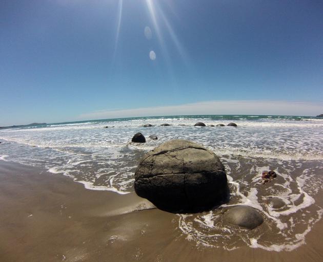 Geologists and tourists alike have long been intrigued by the Moeraki boulders. PHOTO: SAMARA HENRY