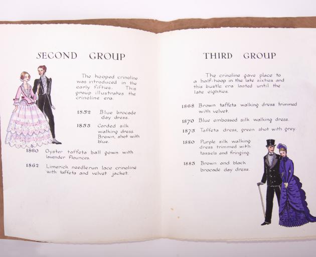 Hand-printed programmes, by Elizabeth Begg and Joan Wilson, for a reception at Otago Museum...