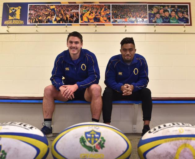 Otago players Ricky Jackson (left) and Vilimoni Koroi will join the New Zealand U-20 team in...