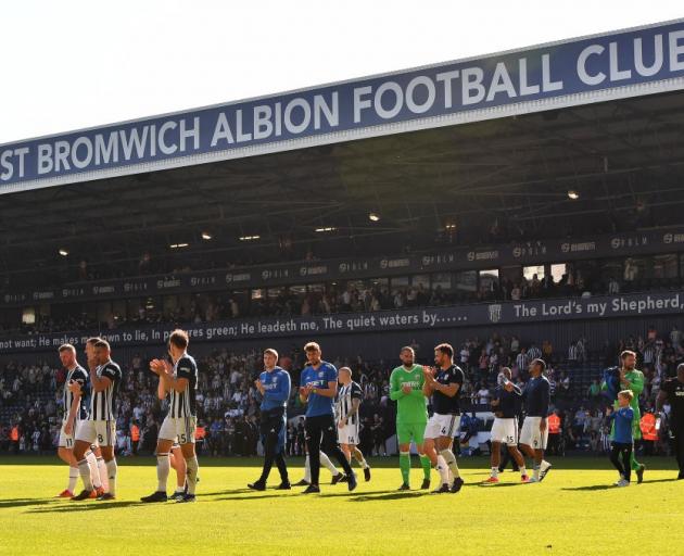 West Bromwich Albion will play in the Championship division after being relegated this morning....
