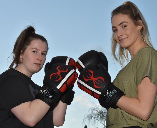 Caitlin Barlow-Groome (left) is facing  Natalie Waller in the first Otago University Students’...