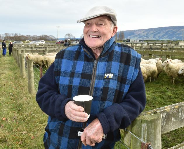 Dave Ross (81) has one last cup of tea at the Allanton saleyards, a place he has been coming to...
