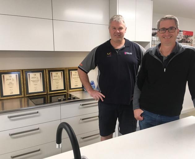 Firman Joinery owners Hamish Kane (left) and Gary Firman are thrilled with the company's success...