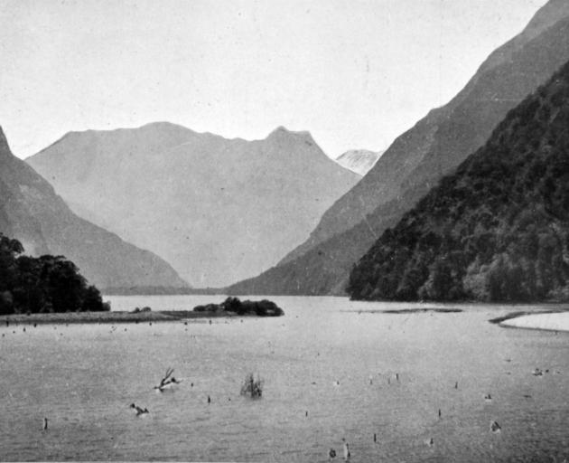 Lake Ada opens up a magnificent scene of splendour from the Milford Sound Track. - Otago Witness, 19.6.1918. 