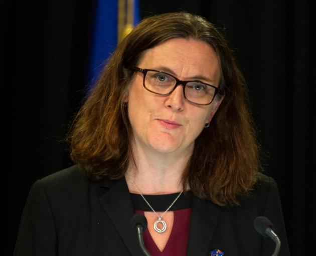 European Union Commissioner for Trade, Dr Cecilia Malmstrom during a joint press conference with...