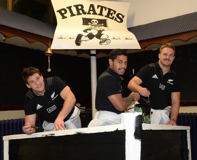 All Blacks (from left) Matt Todd, Te Toiroa Tahuriorangi and Sam Cane helped revamp the Pirates...