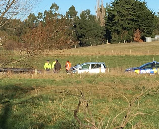 Two people were injured in a crash on State Highway 1 near Herbert, North Otago, this morning....
