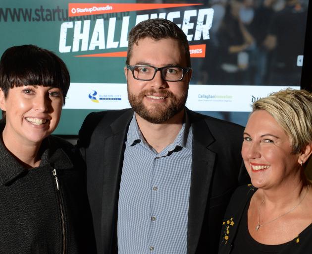 Challenger winners (from left) Paper Not Foil founder Amanda Buckingham, Elixir founder Jack...