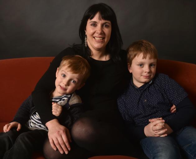 Dunedin woman Jane Adams with sons Daniel (left), conceived naturally, and Oliver, conceived via...