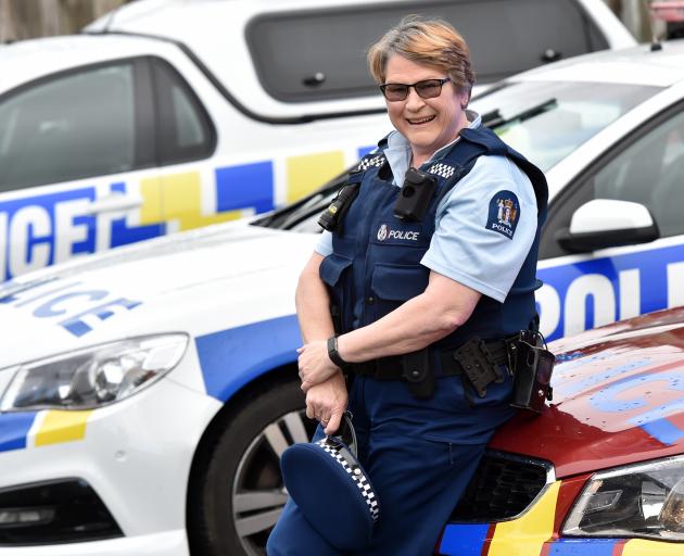 Senior Constable Kath Goodman is leaving the police force tomorrow after 38 years. Photo: Peter McIntosh