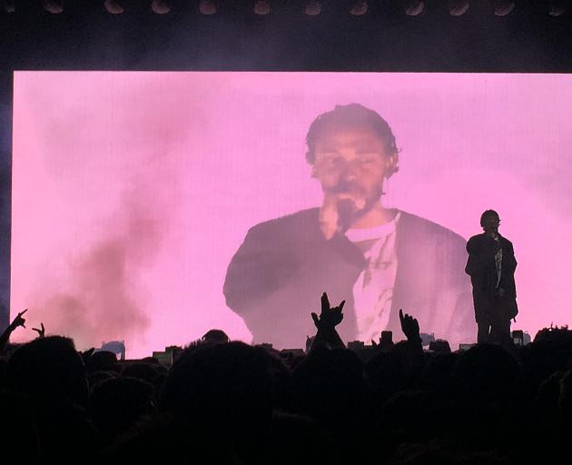 Kendrick Lamar was able to emanate an electrifying energy which flowed through the crowd for the entire night. Photo: Supplied