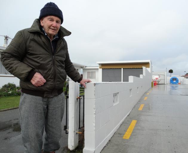  Gordon Johnson says a fence between his property and the Caltex station on  Thames Highway was damaged while the service station was being redeveloped and wants it fixed. He is also concerned about effluent being spilled by stock trucks on the adjacent a